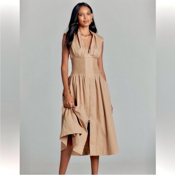 Anthropologie Dresses & Skirts - Anthropologie Tommie Cap Sleeve Shirt Dress Size Large NWT